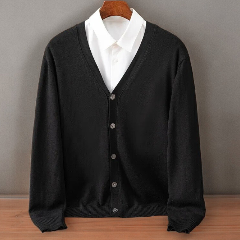 Saint Aurell Santorini Cashmere Cardigan Ultra-Soft Men&