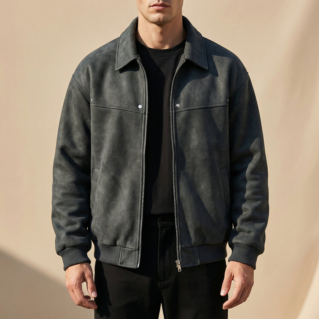 Elliot &amp; Stone Jacob Lambskin Leather Jacket Tailored Fit