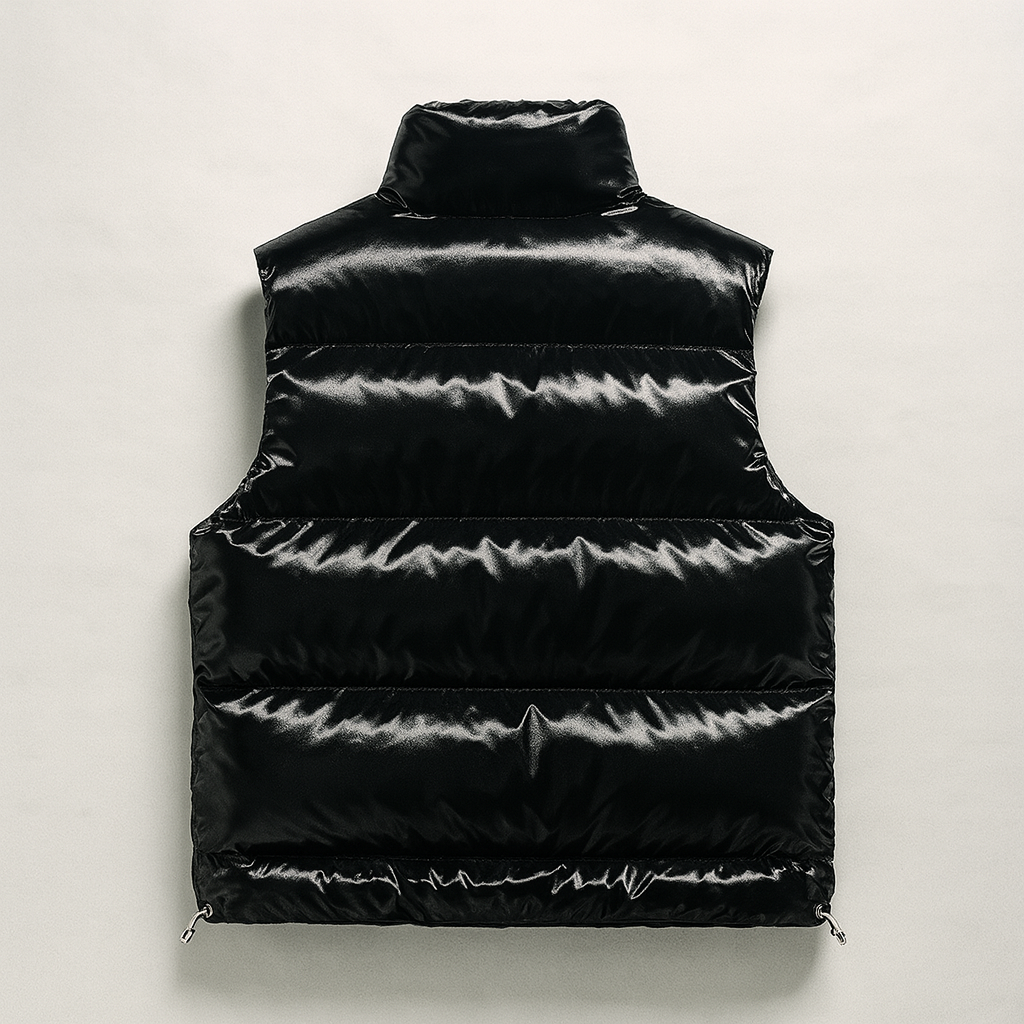 Saint Aurell Ravello Quilted Puffer Vest Matte Finish Sleeveless Jacket