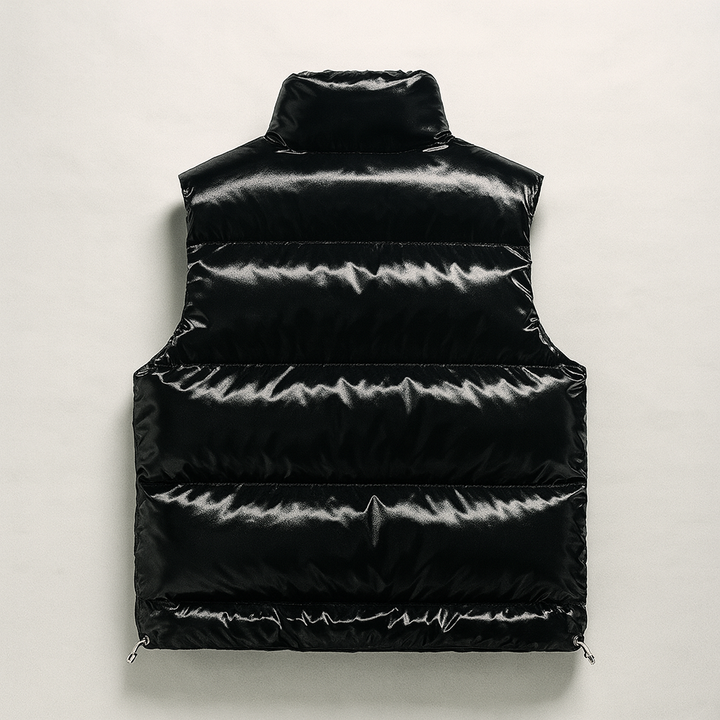 Saint Aurell Ravello Quilted Puffer Vest Matte Finish Sleeveless Jacket