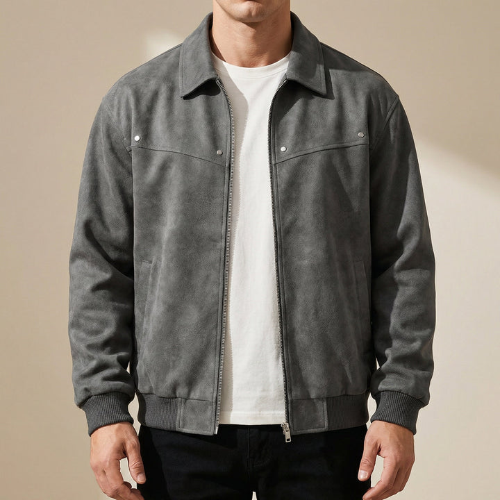 Elliot &amp; Stone Jacob Lambskin Leather Jacket Tailored Fit