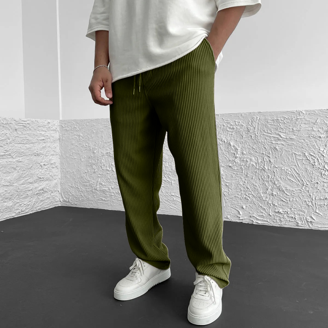 Elliot &amp; Stone Monaco Relaxed Knit Pants Ribbed Adjustable Waist