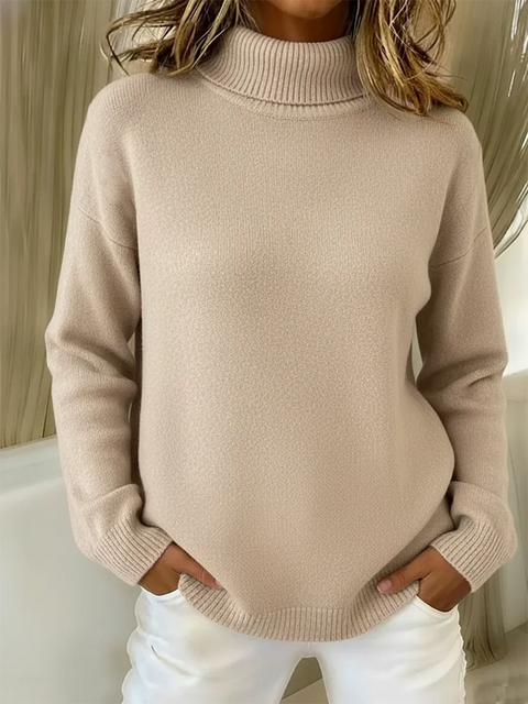 Roux Cotton Blend Turtleneck Sweater - Elliot & Stone