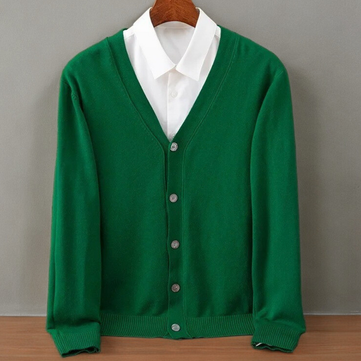 Saint Aurell Santorini Cashmere Cardigan Ultra-Soft Men&