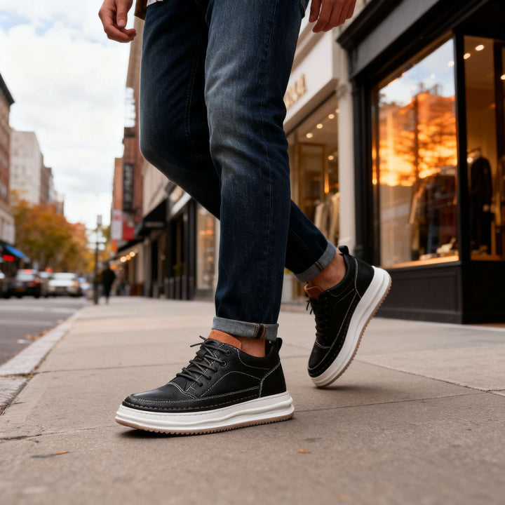 Elliot &amp; Stone Robert Johnson Leather Sneakers Men&