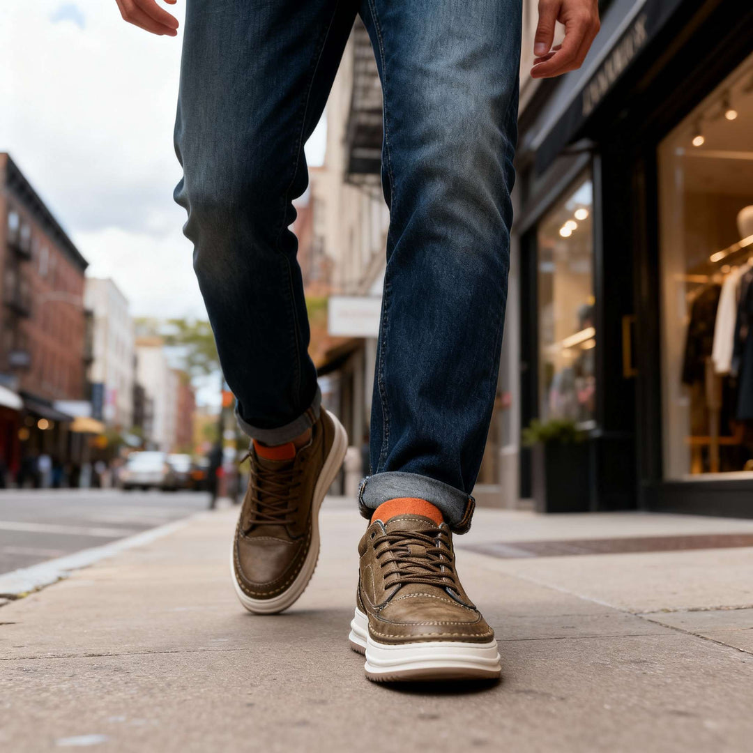 Elliot &amp; Stone Robert Johnson Leather Sneakers Men&