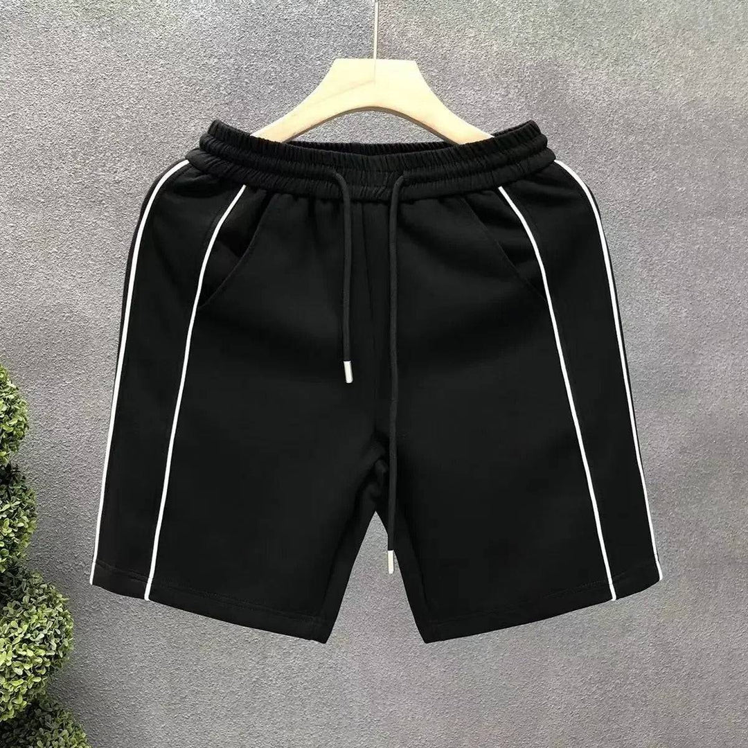 Saint Aurell Verona Stretch Cotton Athletic Shorts Black Stone