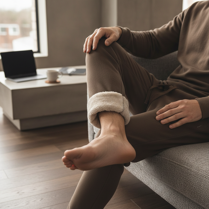 Elliot &amp; Stone Nordic Fleece-Lined Joggers Sherpa Interior Tapered Fit