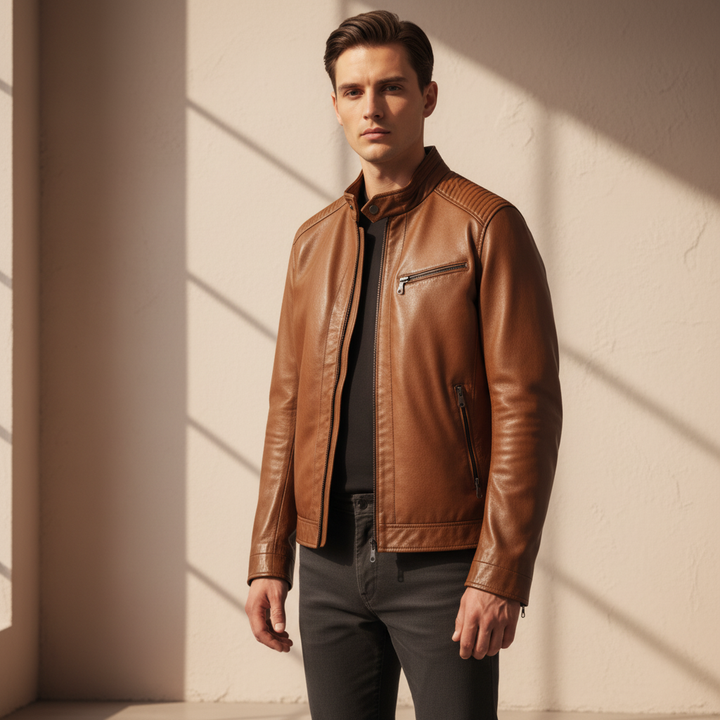 Saint Aurell Ridgeway Premium Leather Jacket Masculine Fit