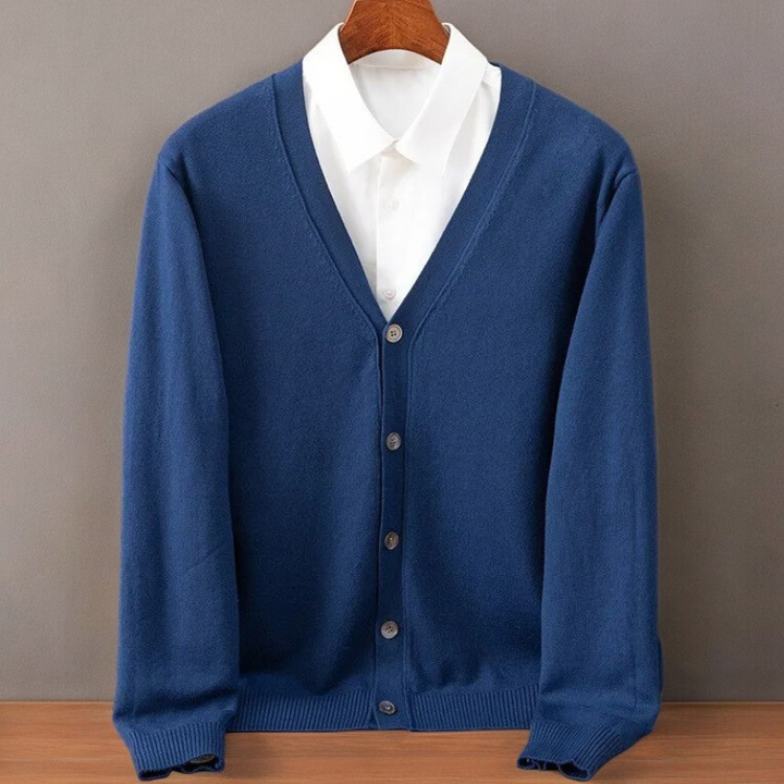 Saint Aurell Santorini Cashmere Cardigan Ultra-Soft Men&