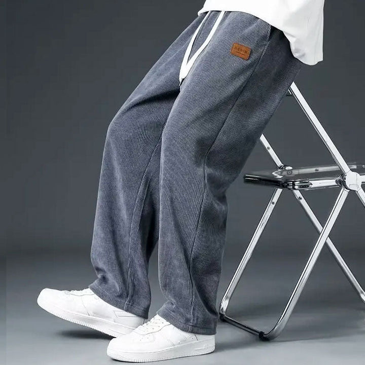 Saint Aurell Amalfi Wide-Leg Sweatpants Textured Drawstring