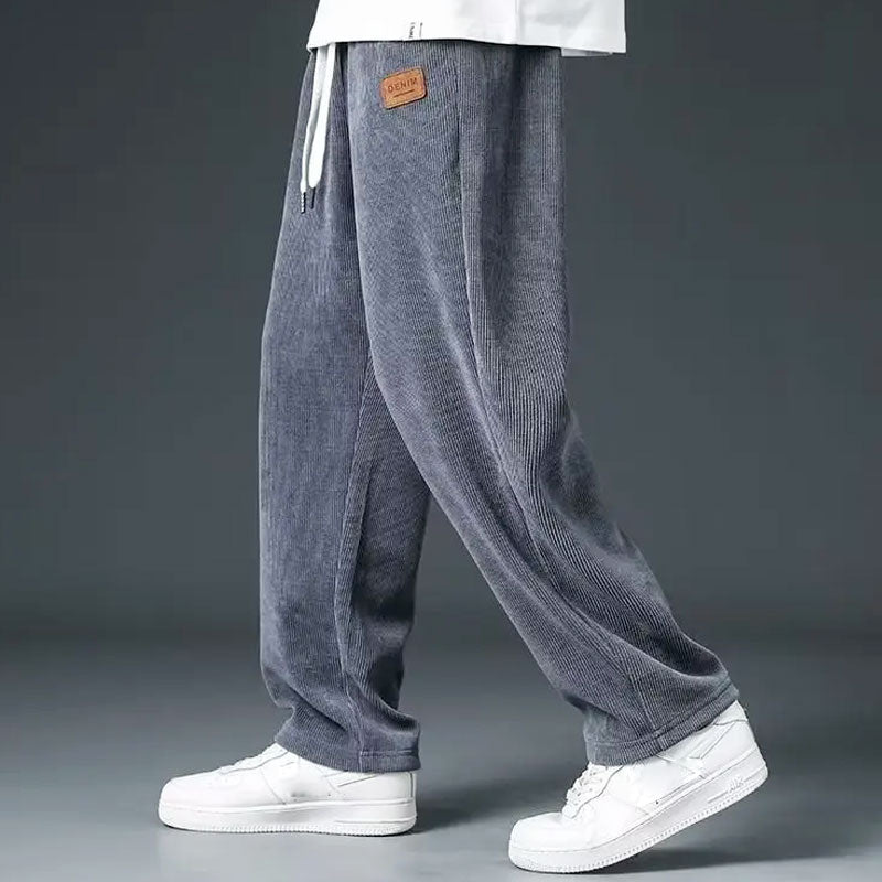 Saint Aurell Amalfi Wide-Leg Sweatpants Textured Drawstring
