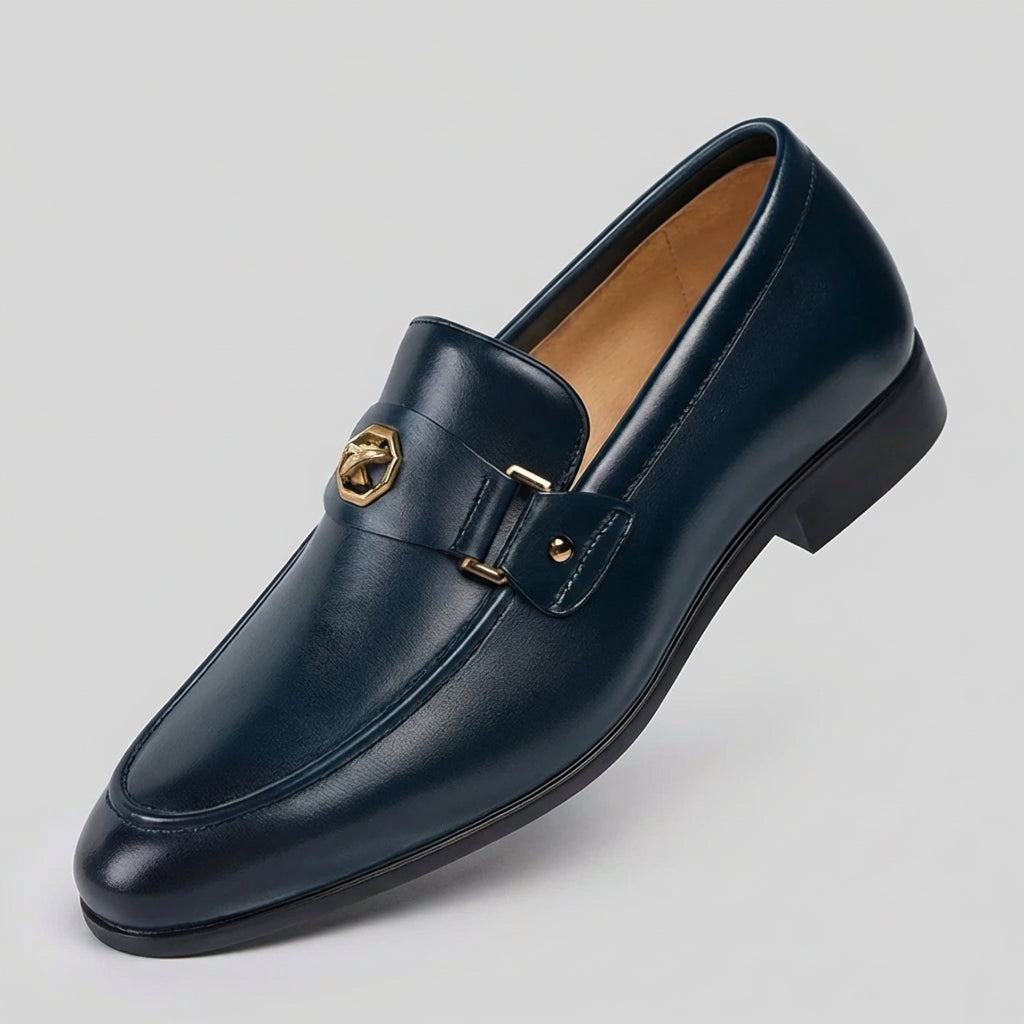 Lusano Italian Leather Loafers Men&