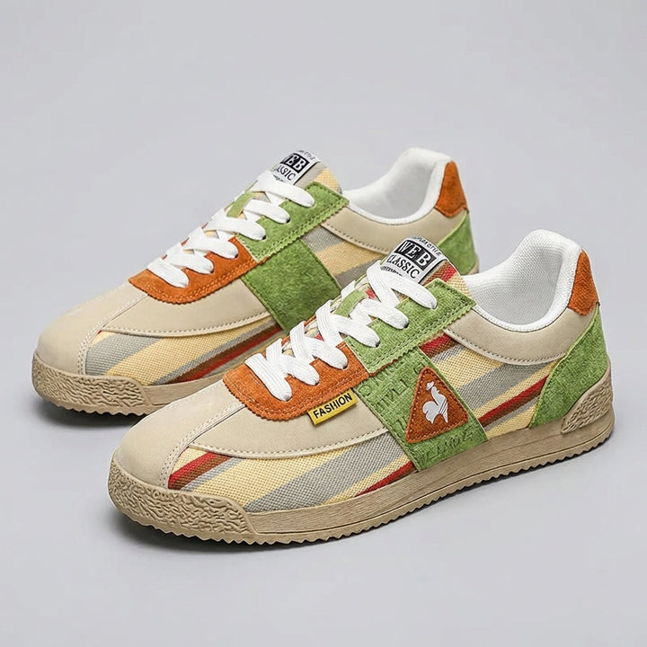 Elliot &amp; Stone Jensen Retro Sneakers Suede Mesh Low Top