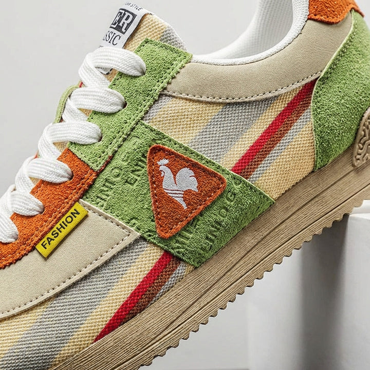 Elliot &amp; Stone Jensen Retro Sneakers Suede Mesh Low Top