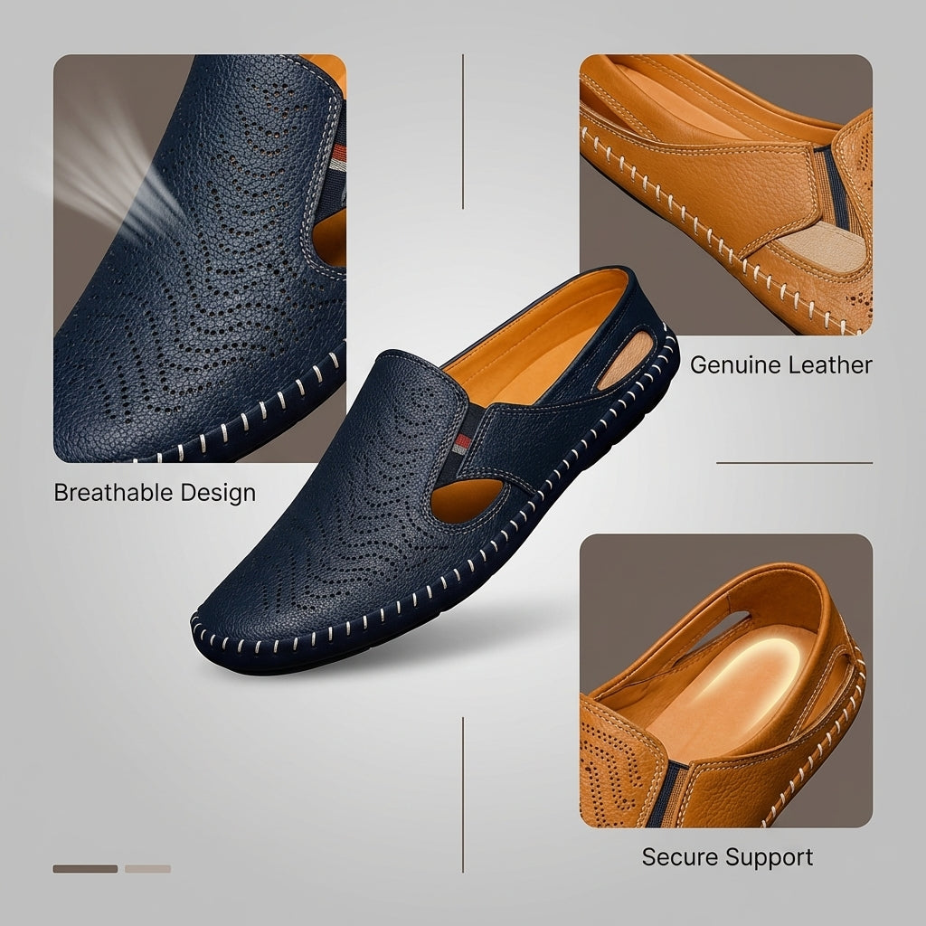 Marco Italia Genuine Leather Breathable Men&