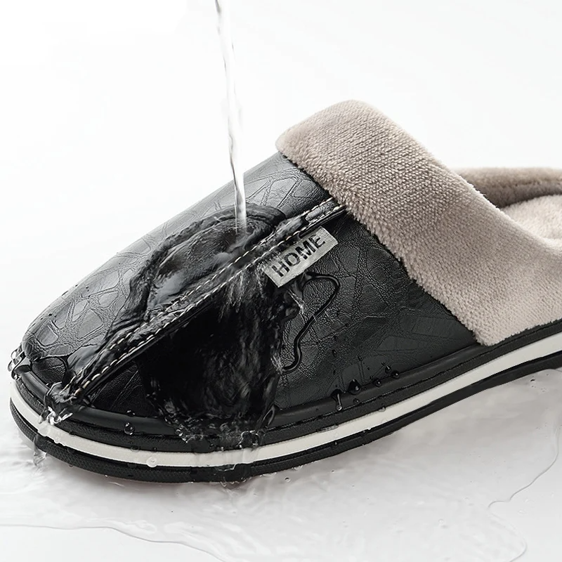 Elliot &amp; Stone Home Stead Cushion Slides Leather Indoor Slippers