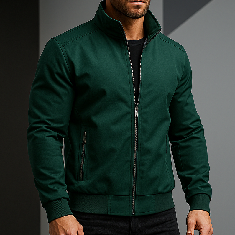 Saint Aurell Harrington Wind Jacket Weather-Resistant Lightweight