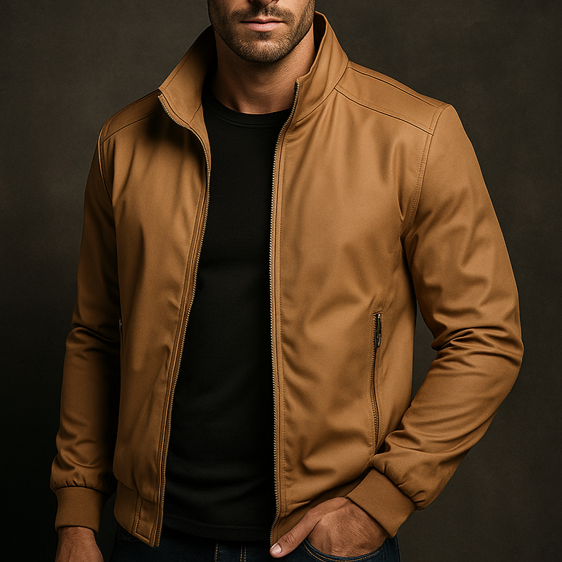 Saint Aurell Harrington Wind Jacket Weather-Resistant Lightweight